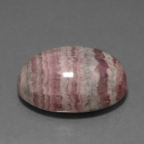 Rodocrosita multicolorido natural 17,09ct, corte oval, opaco