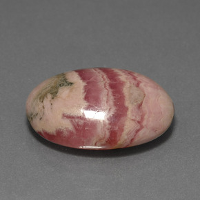 Rodocrosita multicolorido natural 12,73ct, corte oval, opaco