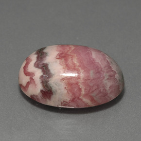 Rodocrosita multicolorido natural 15,70ct, corte oval, opaco