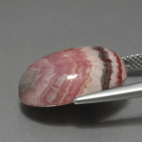 Rodocrosita multicolorido natural 15,70ct, corte oval, opaco