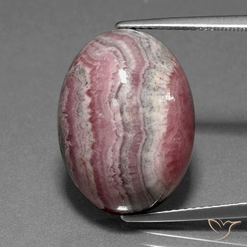 23.53ct Natural Multicolorido rodocrosita, oval, Opaco