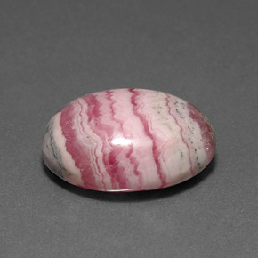 Rodocrosita multicolorido natural 15,33ct, corte oval, opaco