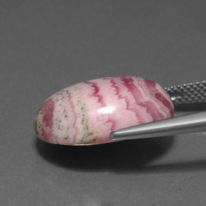 Rodocrosita multicolorido natural 15,33ct, corte oval, opaco