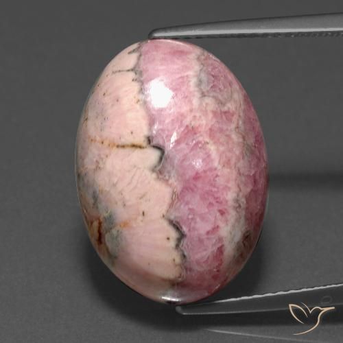 18.15ct Natural Multicolorido rodocrosita, oval, Opaco