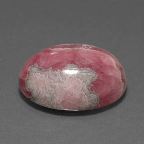Rodocrosita multicolorido natural 23,84ct, corte oval, opaco