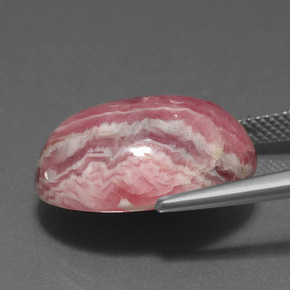 Rodocrosita multicolorido natural 23,84ct, corte oval, opaco