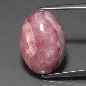Rodocrosita multicolorido natural 14,57ct, corte oval, opaco