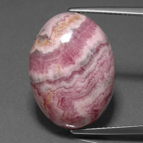 Rodocrosita multicolorido natural 20,81ct, corte oval, opaco