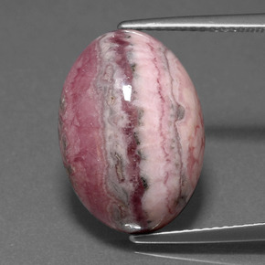 Rodocrosita multicolorido natural 14,82ct, corte oval, opaco