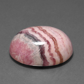 Rodocrosita multicolorido natural 23,72ct, corte oval, opaco