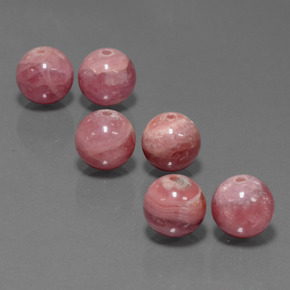 Pedras preciosas de rodocrosita multicolorido natural de 42,16 ct, esfera / bola, translúcido