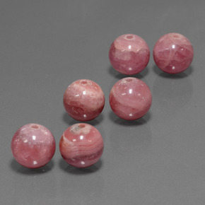 Pedras preciosas de rodocrosita multicolorido natural de 42,16 ct, esfera / bola, translúcido