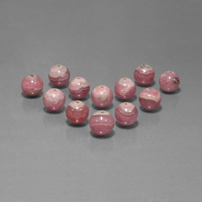 Pedras preciosas de rodocrosita multicolorido natural de 77,97 ct, esfera / bola, translúcido