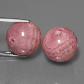 Pedras preciosas de rodocrosita multicolorido natural de 74,67 ct, esfera / bola, opaco