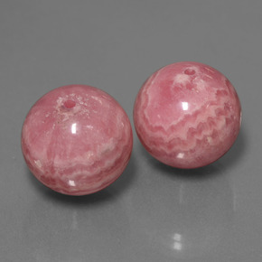 Pedras preciosas de rodocrosita multicolorido natural de 74,67 ct, esfera / bola, opaco