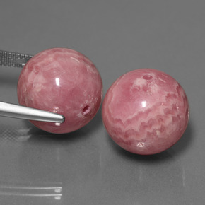 Pedras preciosas de rodocrosita multicolorido natural de 74,67 ct, esfera / bola, opaco