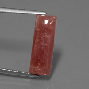 Rodocrosita multicolorido natural 7,67ct, baguete, opaco