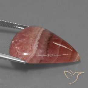 rodocrosita Multicolorido Natural 19.84ct, Formato de pêra, Opaco