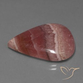 rodocrosita Multicolorido Natural 30.68ct, Formato de pêra, Opaco