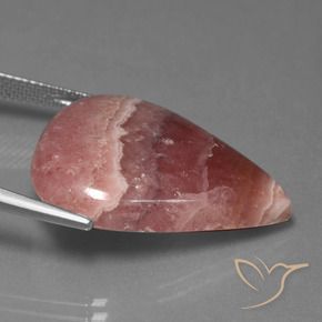 rodocrosita Multicolorido Natural 30.68ct, Formato de pêra, Opaco