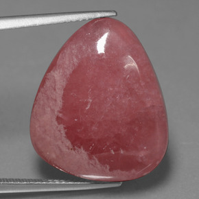 Rodocrosita multicolorido natural 25,86ct, formato de pêra, opaco