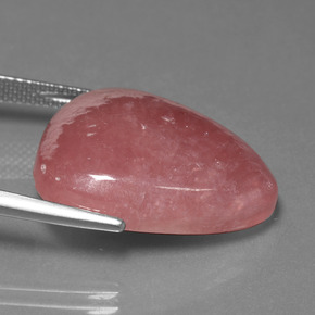Rodocrosita multicolorido natural 25,86ct, formato de pêra, opaco