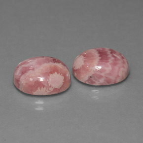 Pedras preciosas de rodocrosita multicolorido natural de 12,57 ct, corte oval, opaco