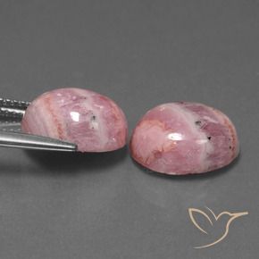 Pedras preciosas de rodocrosita Multicolorido natural de 13.19 ct, oval, Opaco