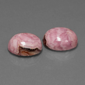 Pedras preciosas de rodocrosita multicolorido natural de 12,47 ct, corte oval, opaco