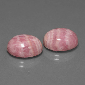 Pedras preciosas de rodocrosita multicolorido natural de 12,23 ct, corte oval, opaco