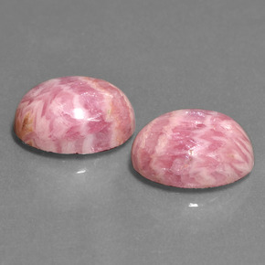 Rodocrosita multicolorido natural 12,39ct, corte oval, opaco
