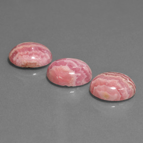 Pedras preciosas de rodocrosita multicolorido natural de  ct, corte oval, opaco