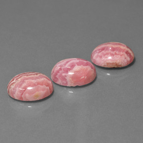 Pedras preciosas de rodocrosita multicolorido natural de  ct, corte oval, opaco