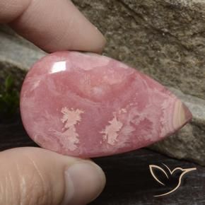 rodocrosita Multicolorido Natural 66.82ct, Formato de pêra, Opaco