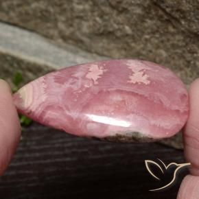 rodocrosita Multicolorido Natural 66.82ct, Formato de pêra, Opaco