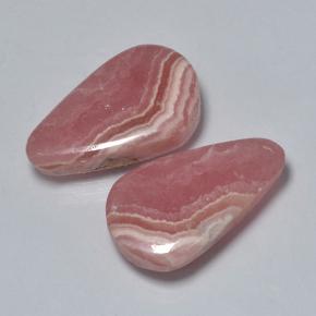 Pedras preciosas de rodocrosita multicolorido natural de 16,99 ct, formato de pêra, translúcido