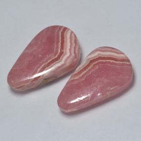 Pedras preciosas de rodocrosita multicolorido natural de 16,99 ct, formato de pêra, translúcido