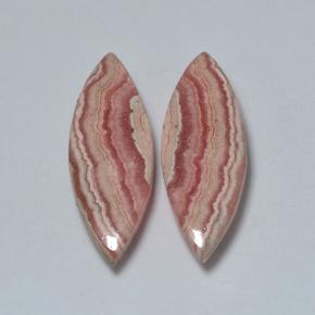 Pedras preciosas de rodocrosita multicolorido natural de 17,70 ct, marquise, translúcido
