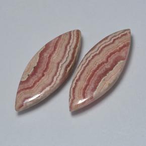 Pedras preciosas de rodocrosita multicolorido natural de 17,70 ct, marquise, translúcido