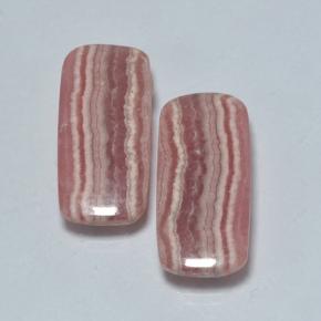 Pedras preciosas de rodocrosita multicolorido natural de 19,80 ct, almofada cortada, translúcido