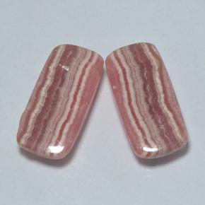 Pedras preciosas de rodocrosita multicolorido natural de 19,80 ct, almofada cortada, translúcido