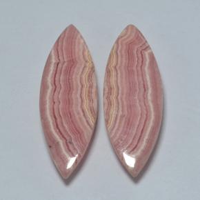 Pedras preciosas de rodocrosita multicolorido natural de 19,94 ct, marquise, translúcido