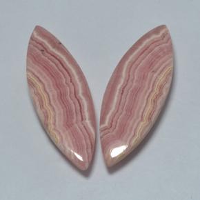 Pedras preciosas de rodocrosita multicolorido natural de 19,94 ct, marquise, translúcido