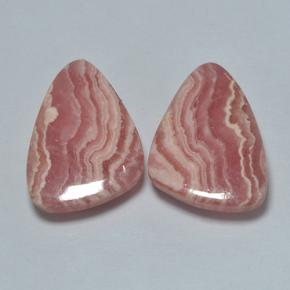Pedras preciosas de rodocrosita multicolorido natural de 20,48 ct, forma extravagante, translúcido