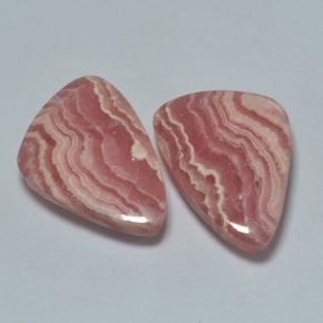 Pedras preciosas de rodocrosita multicolorido natural de 20,48 ct, forma extravagante, translúcido