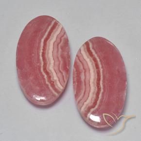 Pedras preciosas de rodocrosita Multicolorido natural de 26.58 ct, oval, Translúcido
