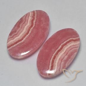 Pedras preciosas de rodocrosita Multicolorido natural de 26.58 ct, oval, Translúcido