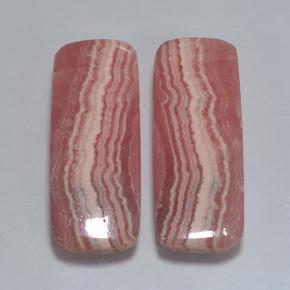 Pedras preciosas de rodocrosita multicolorido natural de 27,45 ct, almofada cortada, translúcido