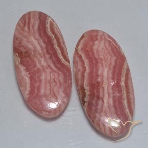 Pedras preciosas de rodocrosita Multicolorido natural de 32.47 ct, oval, Translúcido