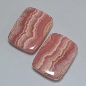 Pedras preciosas de rodocrosita multicolorido natural de 33,68 ct, almofada cortada, translúcido